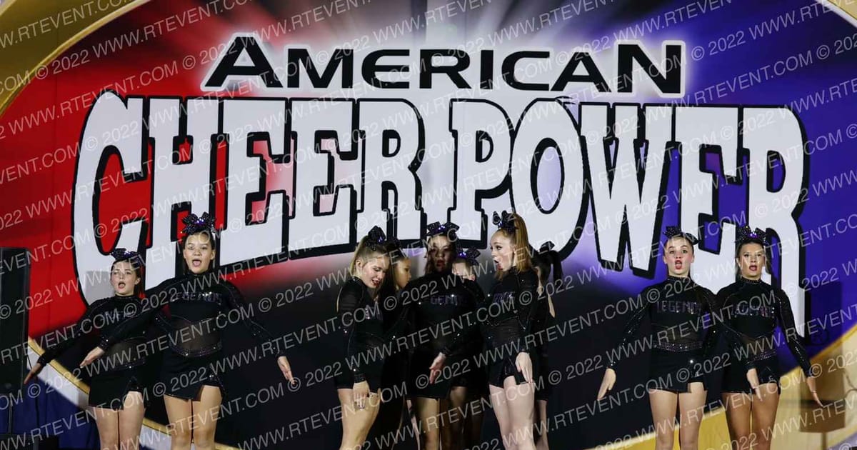Legends Athletics Purple Rain · American Cheer Power Columbus
