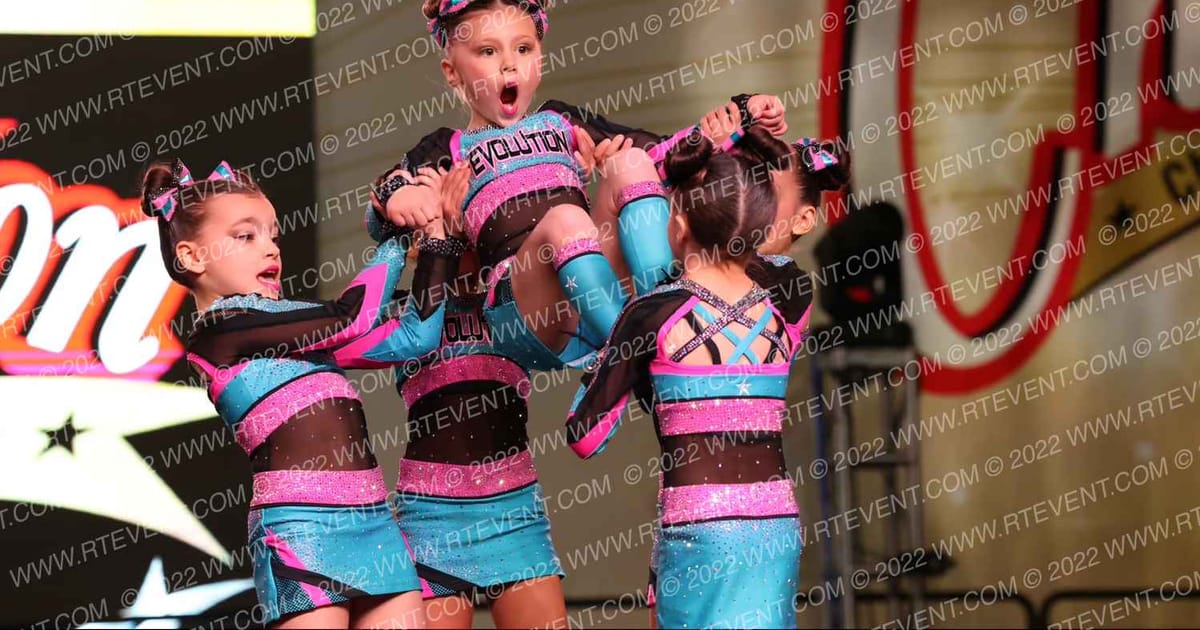 Evolution Cheer Teal Smash · CCD Grand Nationals CHEER
