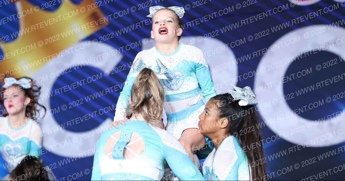OC Elite Cheer Aqua · Cali Crown