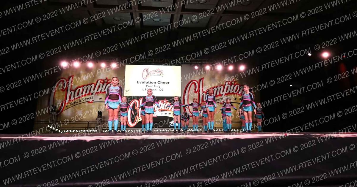 Evolution Cheer Teal Fury · CCD Grand Nationals CHEER