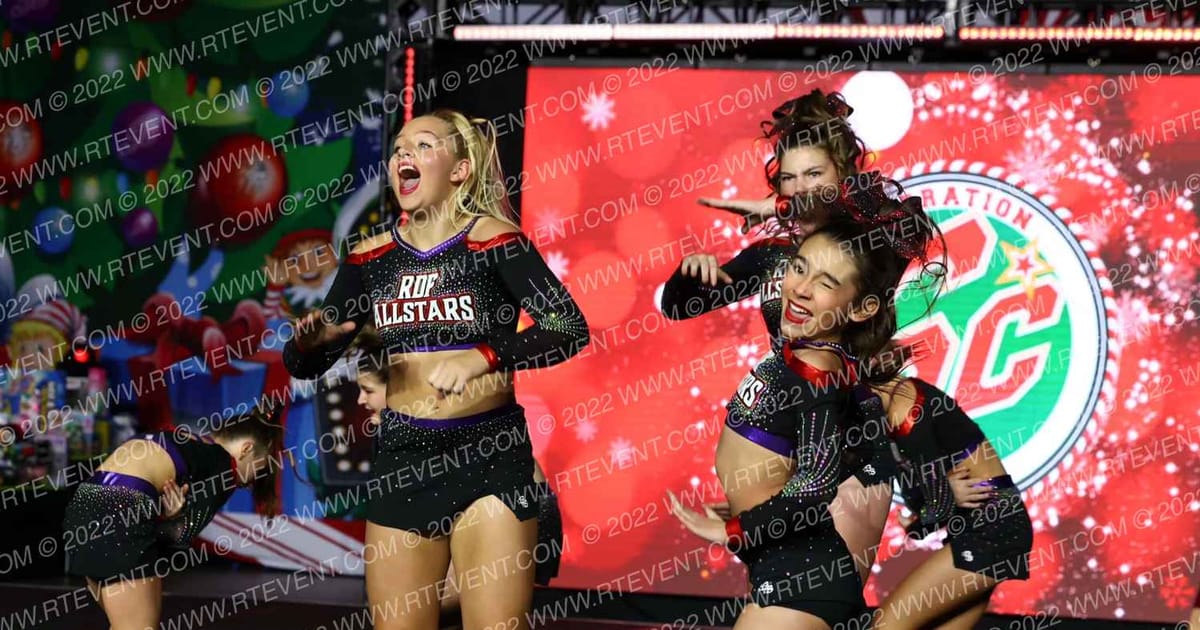 Raevin Dance Factory RDF Allstars Royal Eclipse · Spirit Celebration Christmas Grand Nationals