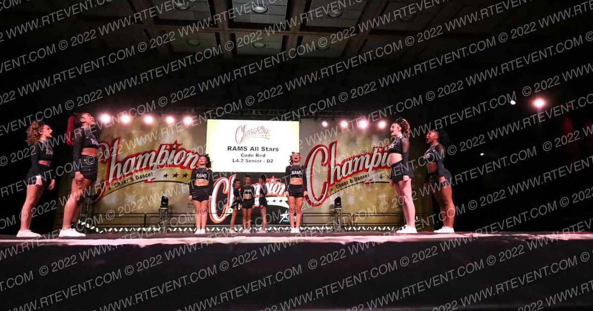 RAMS All Stars Code Red · CCD Grand Nationals CHEER