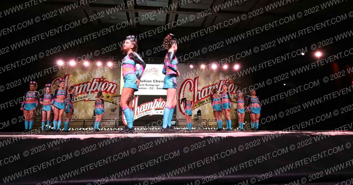 Evolution Cheer Teal Rampage · CCD Grand Nationals CHEER