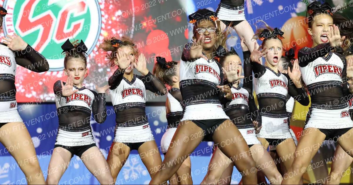 Stars Vipers Katy Red Hot Mambas · Spirit Celebration Christmas Grand Nationals