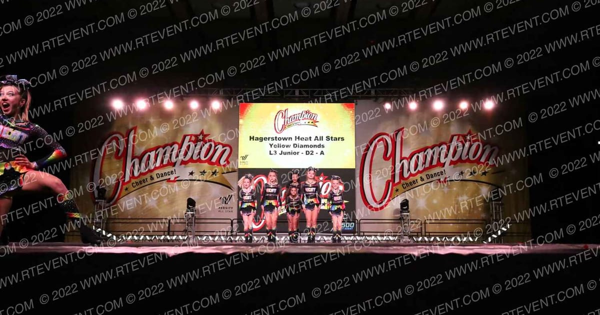 Hagerstown Heat All Stars Yellow Diamonds · CCD Grand Nationals CHEER