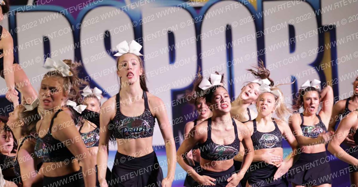 The Stingray Allstars Peach · CHEERSPORTCartersvilleClassic