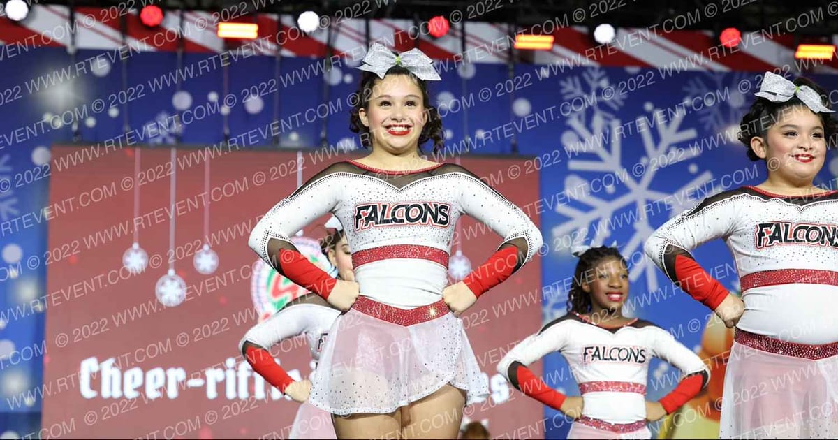Cheer-riffic Techniques Tail Feathers · Spirit Celebration Christmas Grand Nationals