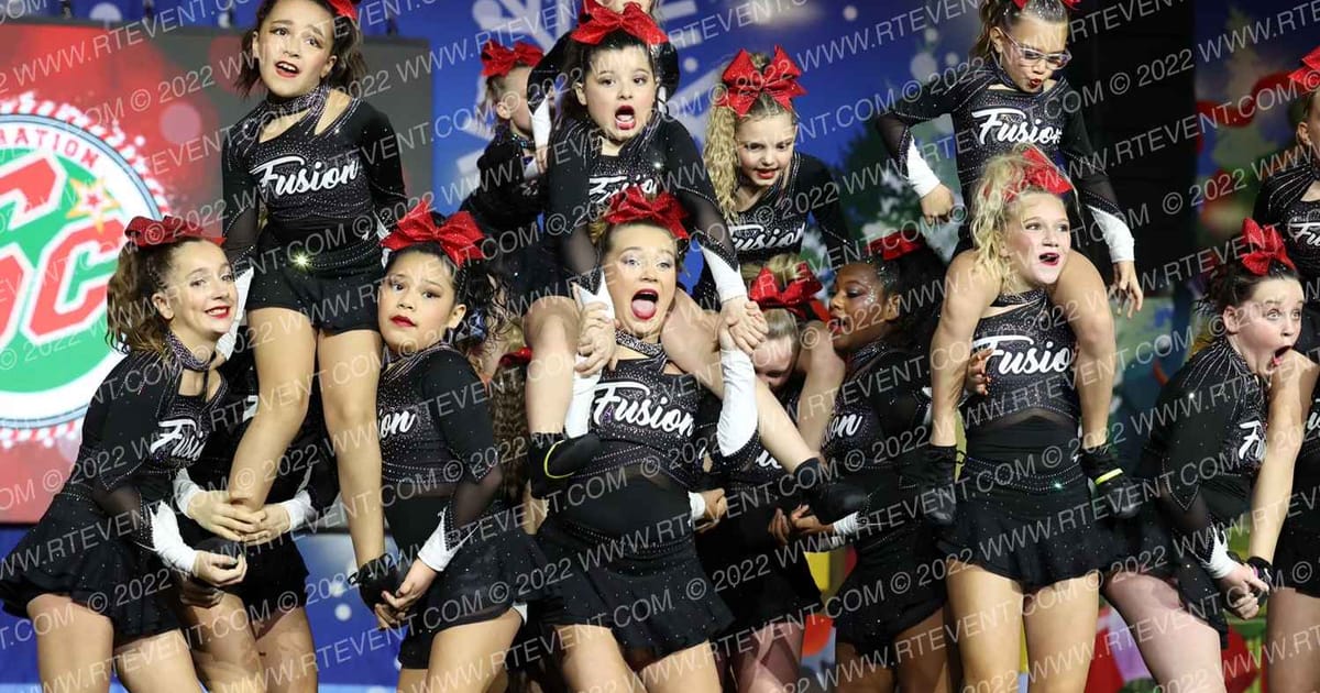 Fusion All Stars FIREBOLTS · Spirit Celebration Christmas Grand Nationals