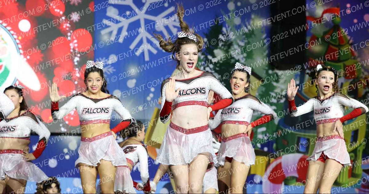 Cheer-riffic Techniques Red Feathers · Spirit Celebration Christmas Grand Nationals