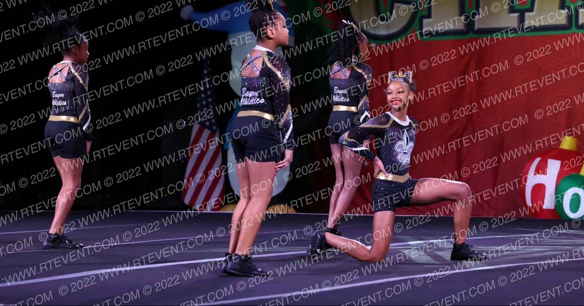 Bayou Athletics YOUTH BLUES · Cheer Power Holiday Showdown Houston DIDII