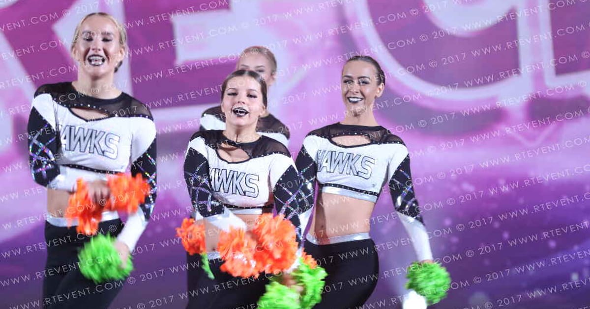 Hartlepool Hawks Cheerleading Academy Distinction · Heart of London University Nationals