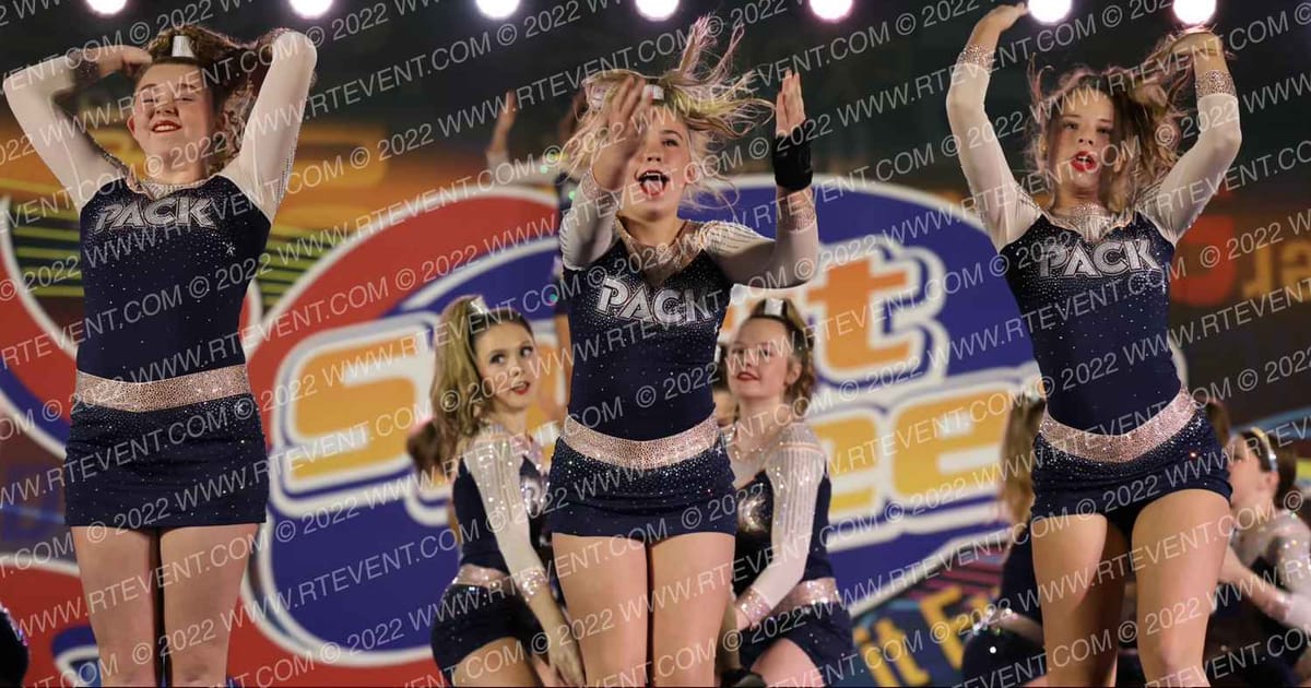 Pack Athletics SAPPHIRE · Spirit Cheer Dance Grand Nationals Cheer Nationals Orlando