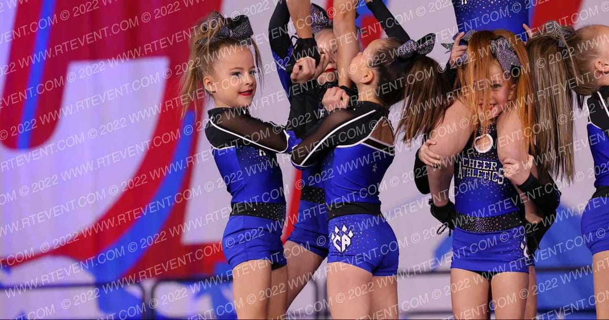 Cheer Athletics - Denver Tiny Blue · CHAMPS Grand Nationals DIDII