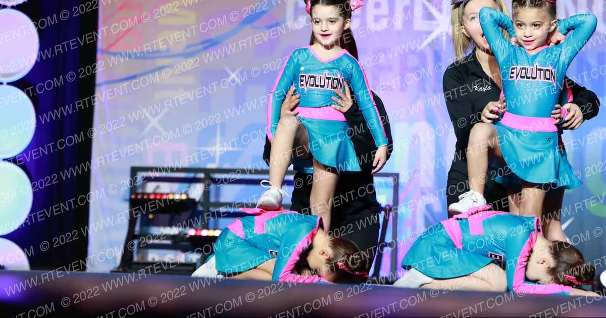 Evolution Cheer Teal Crush · Spirit Cheer Super Nationals DIDII
