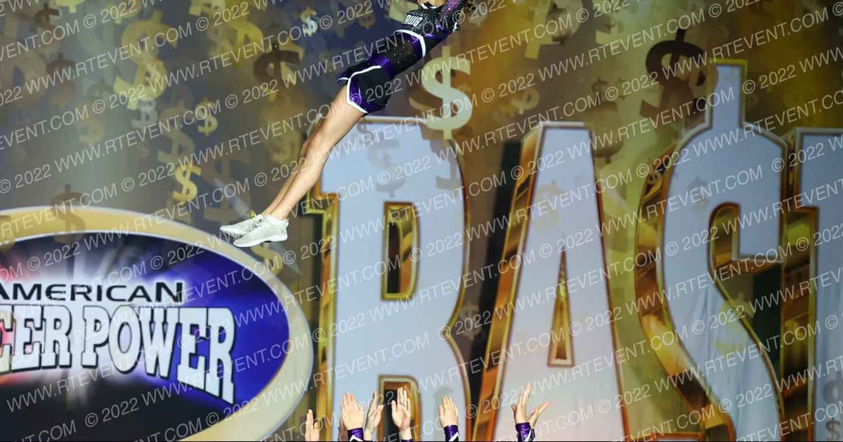 Top Dawg Cheer & Tumbling Purple Reign · Cheer Power Cash Bash Galveston