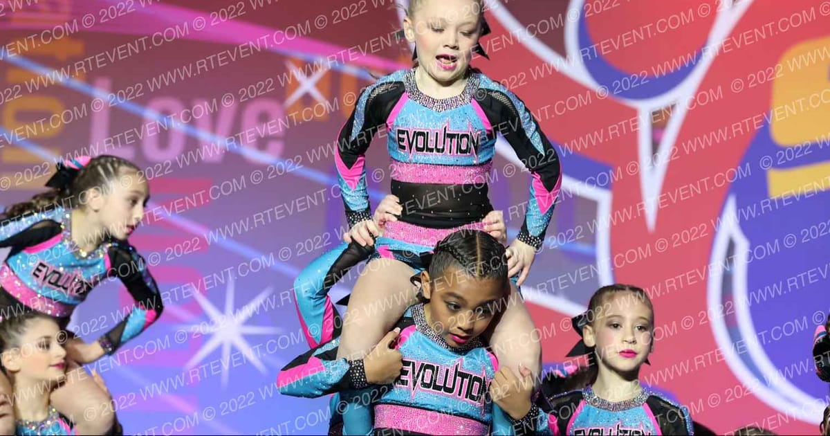 Evolution Cheer Teal Majesty · Spirit Cheer Super Nationals DIDII