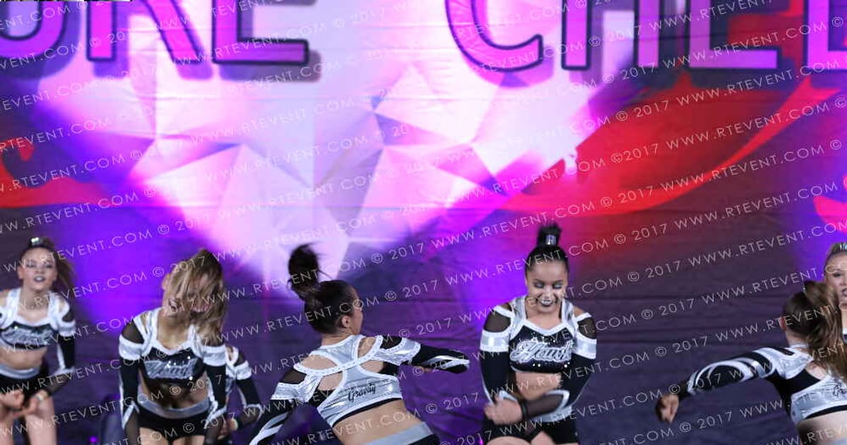 Hartlepool Hawks Cheerleading Academy Gravity · Heart of London University Nationals