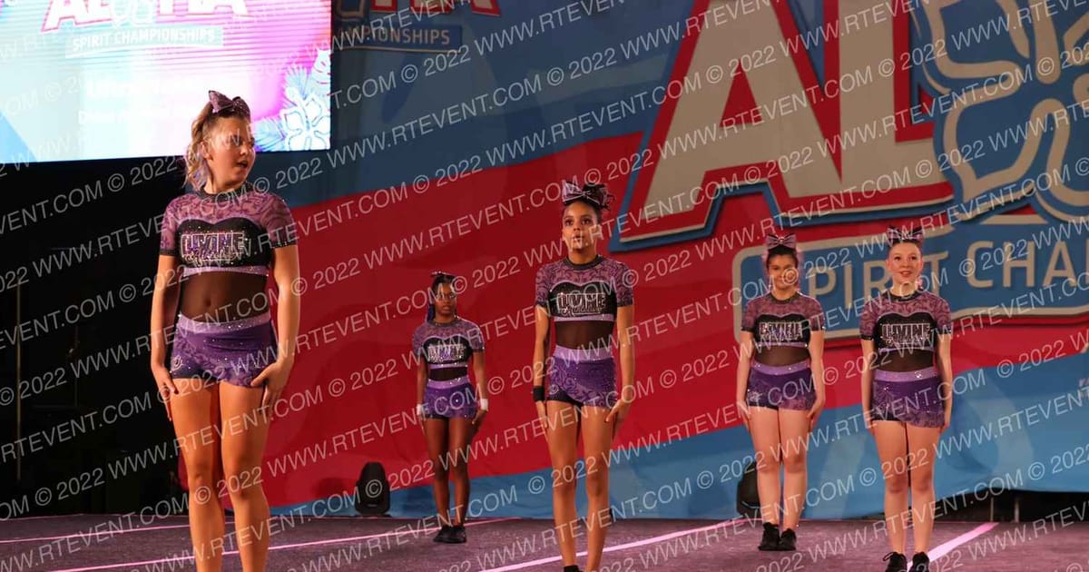 Divine Athletics Cheer Ultraviolet · Aloha Baltimore Showdown