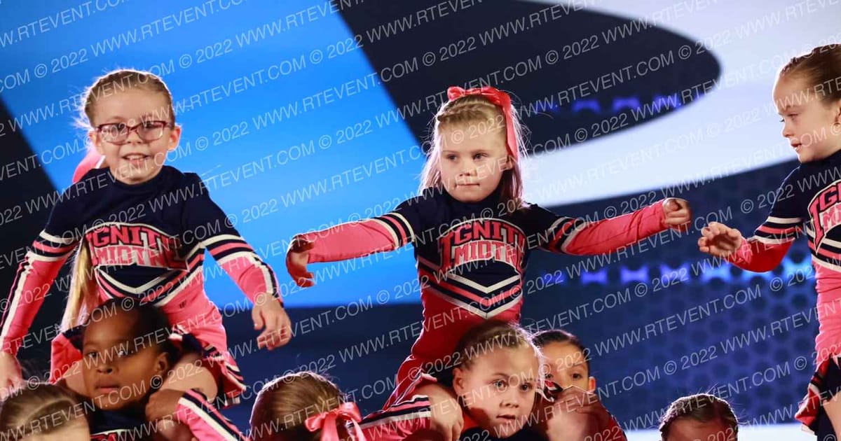 MIDTN Cheer Ignite Heat · Athletic Championships Chattanooga Nationals DIDII