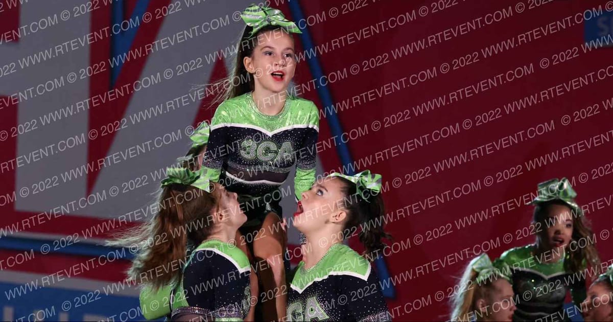 Cape Cod Cheer Academy Junior Level 3 Angel Sharks · Aloha Worcester Showdown