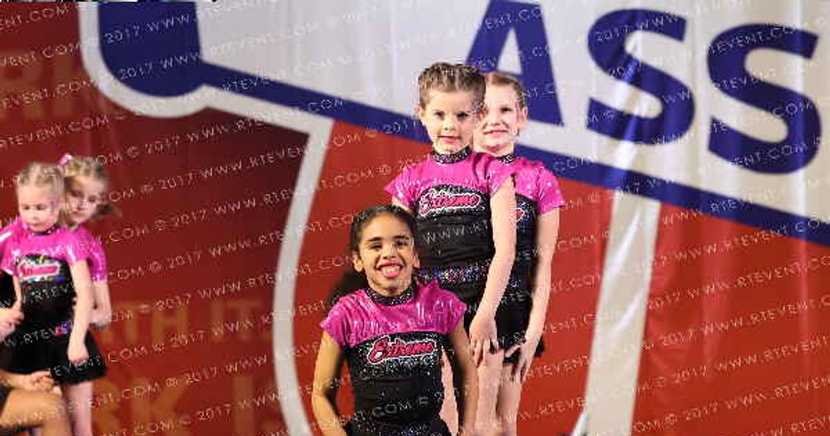Cheer Extreme All-Starz Mini Sparkle · NCA Franklin Classic