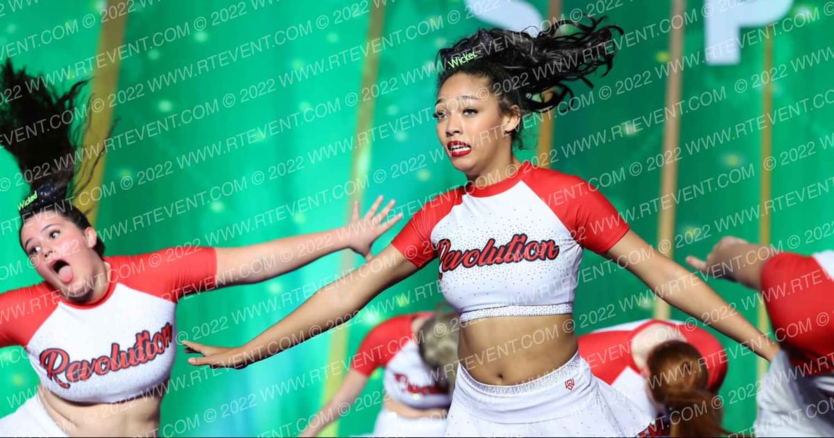 Revolution Cheer Company Wicked · Mardis Gras Grand Nationals